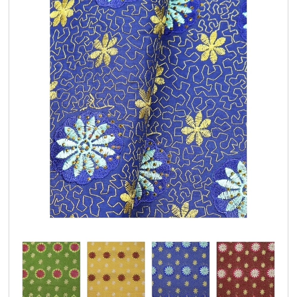 Vibrant Floral Patterned Fabric